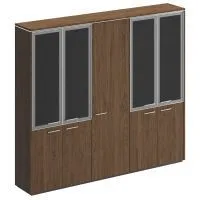 ВЛ 361 ORION Шкаф комбинированный (со стеклом + для одежды узкий + со стеклом) ( 243x41x212)
