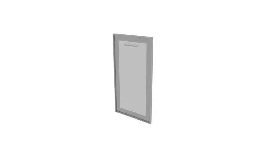 KS3RR Дверь низкая правая стекло матовое в раме (397х795)