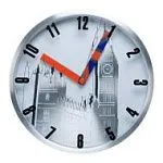 Часы настенные WallC-R10M/Lond серебристый "Лондон"