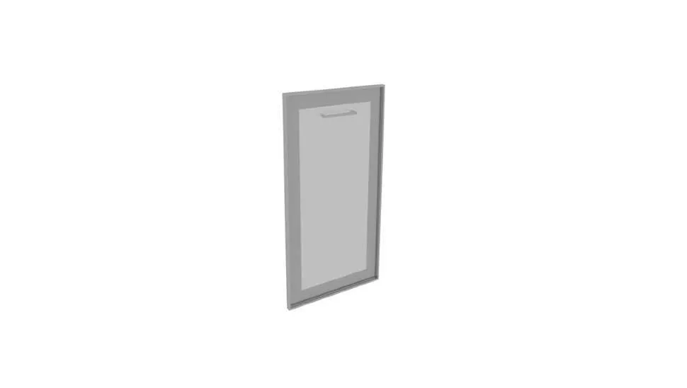 KS3RL Дверь низкая левая стекло матовое в раме (397х795)