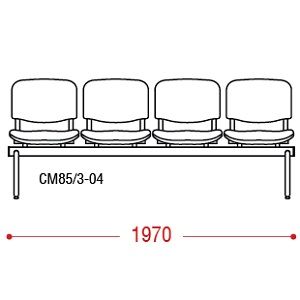 КФ Сантос  четырехместная секция 197х74х62 см