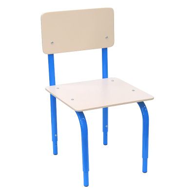 РК2.134 Стул детский на м/к регулируемый (каркас синий/бежевый)