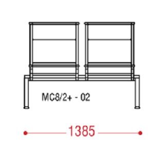 КФ AERO+БП двухместная секция 138,5х92х67 см