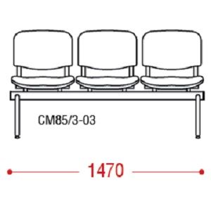 КФ Сантос  трехместная секция 147х74х62 см