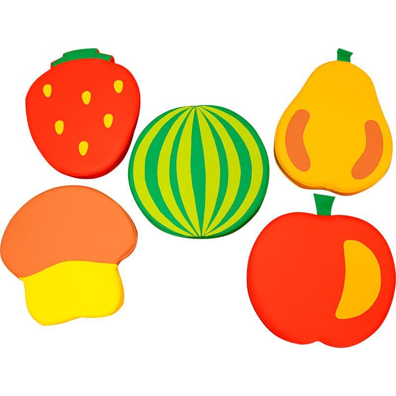 РД Напольная подушечка "Фрукты и овощи" d = 40 см, h = 5 см