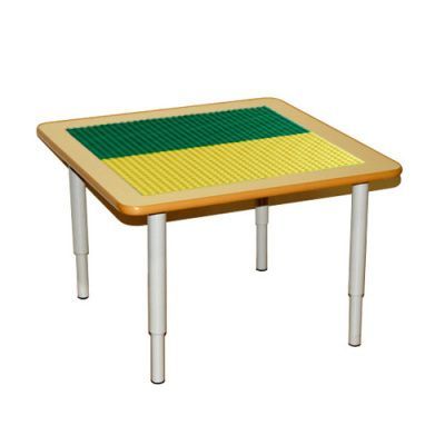 РК25 СТОЛ ДЕТСКИЙ ЛЕГО &quot;ДУПЛО&quot; (2 ПЛАСТИНЫ) ЖЁЛТАЯ+ЗЕЛЁНАЯ