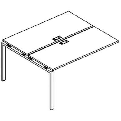 A4 1 176-1 Секция стола рабочей станции  на м/к UNO (120x164x75)