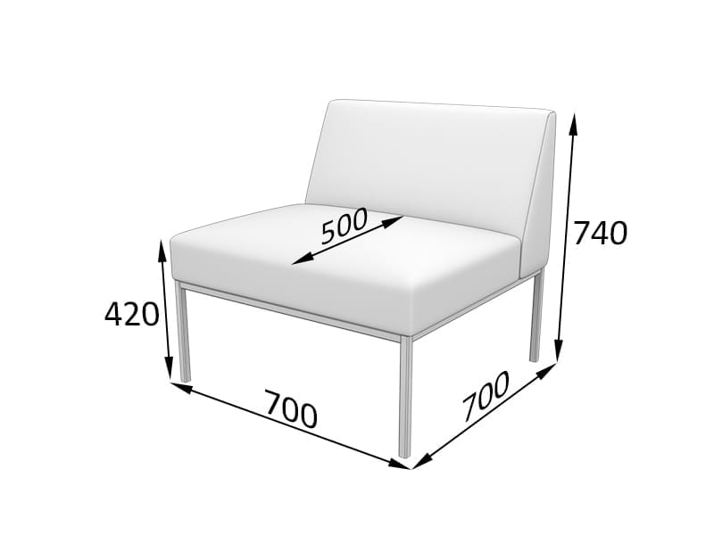 Астро Секция 1-местная (700 х 700 х 740)