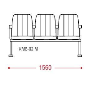 КФ София М  трехместная секция 156х90х62 см