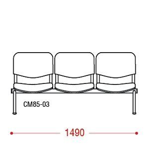 КФ Дали  трехместная секция 149х82х61 см