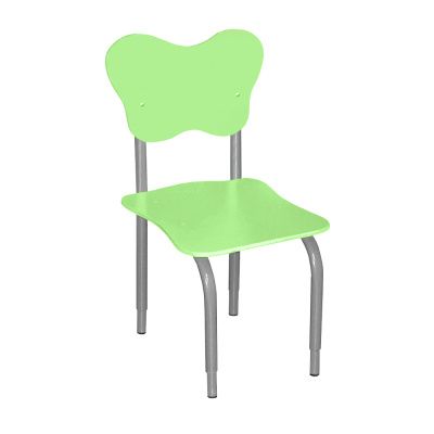 РК2 Стул детский на м/к регулируемый фигурный Зелёная мята