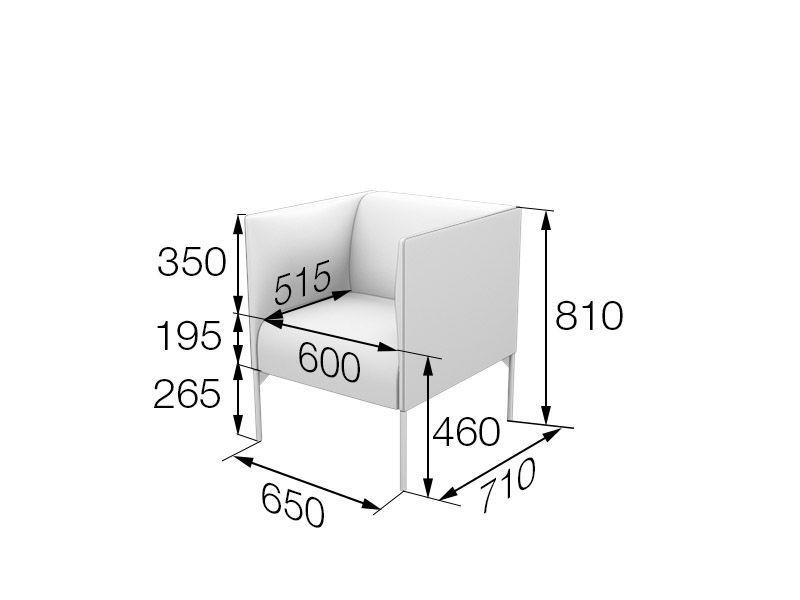 Бридж Кресло (650*710*810)