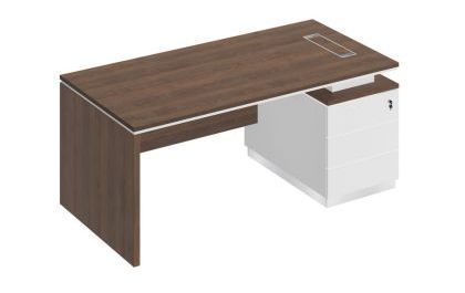 СИ111 Стол руководителя (опора ДСП) на опорной тумбе (левый/правый)198х90х75