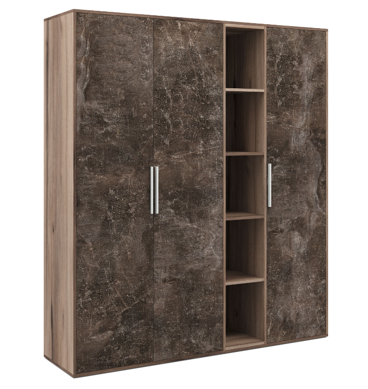 BTN361524 Шкаф высокий 3 створки, с нишей (168,8x45x191,7)