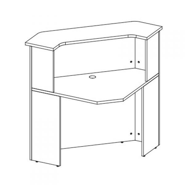 К923 Модуль ресепшн угловой 90° (95x95x120)