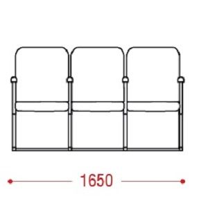 КФ Рим2 трехместная секция 165х89х66