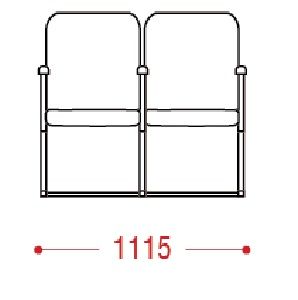 КФ Рим1 двухместная секция 111.5х89х66