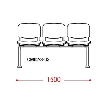 КФ Принт  трехместная секция 150х80х61 см