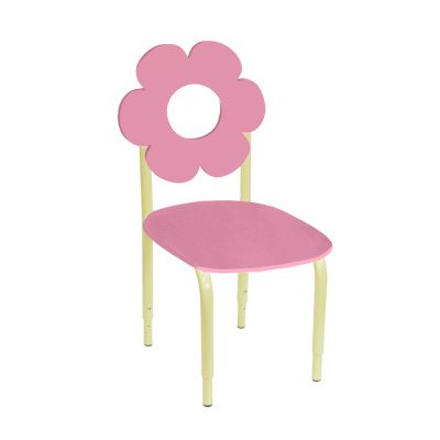 РК2 Стул детский на м/к регулируемый Цветок Английский розовый