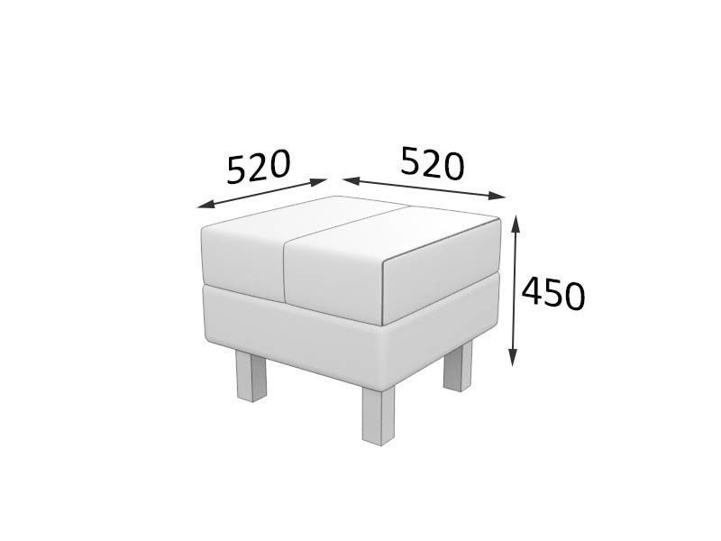 Флагман  Банкетка (520 х 520 х 450)