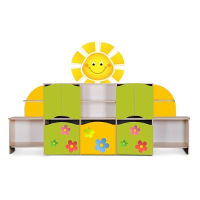 РК Стенка 3 с декорацией 31 2600х350х1450мм