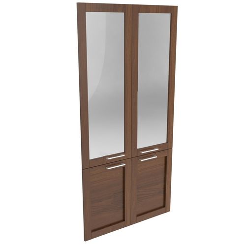 Наполнение двухстворчатого шкафа со стеклом (89x1.9x191) арт.25551