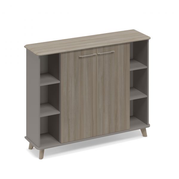 ТМ 352 Шкаф средний полузакрытый греденция WOOD 150x44x122.4 