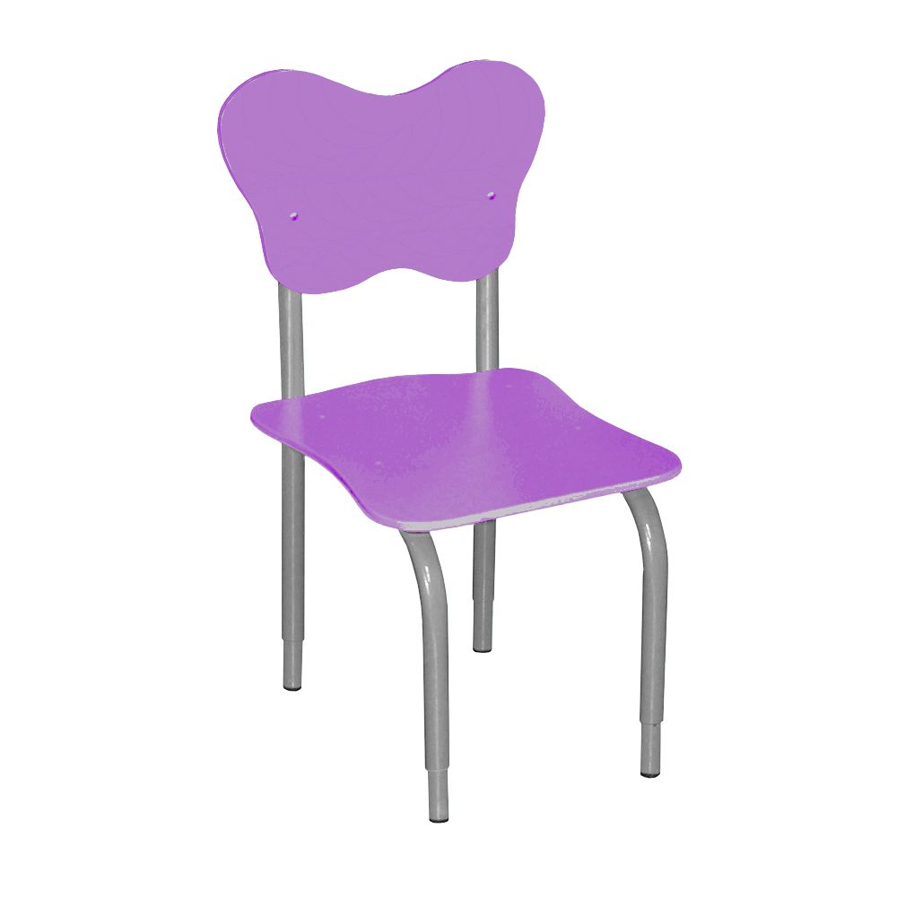 РК2 Стул детский на м/к регулируемый фигурный Фиолетовый