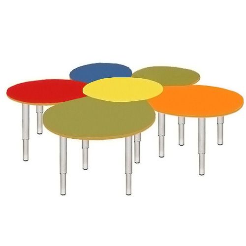 РК31 СТОЛ ДЕТСКИЙ МДФ РЕГУЛИРУЕМЫЙ (ДИАМ.1800)