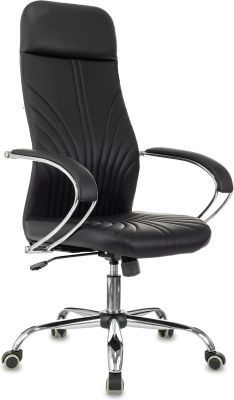 БР CH-610SL Кресло компьютерное, экокожа/ хром