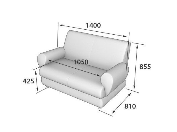 Матрикс Диван 2-местный  (1420*800*855)