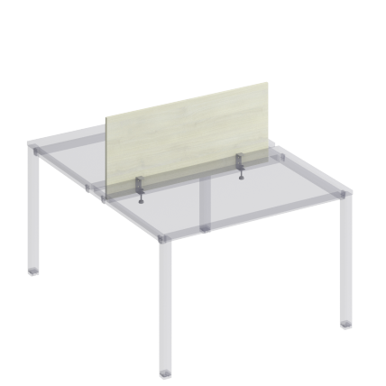 К846 Экран настольный фронтальный с кронштейнами для рабочей станции 120 на металлокаркасе КФ