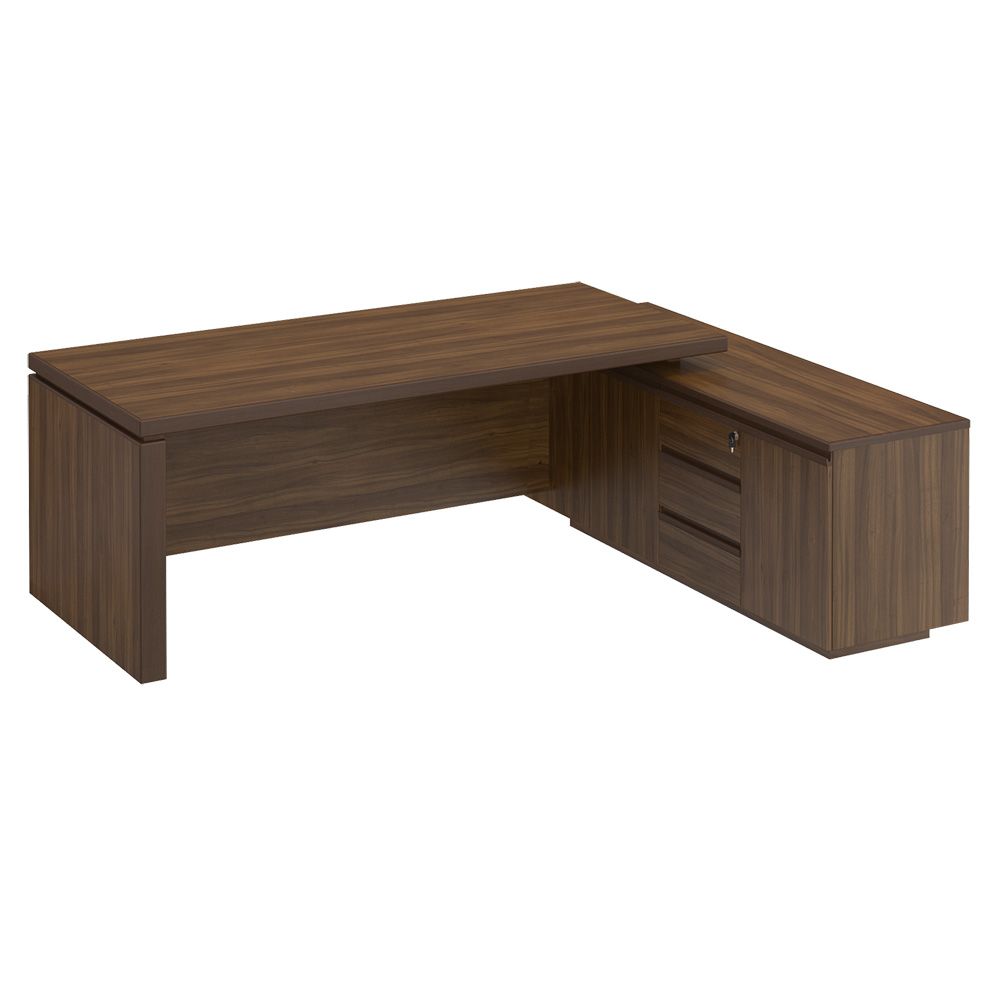 МК138-2 Стол руководителя на опорной тумбе (225х180х76)