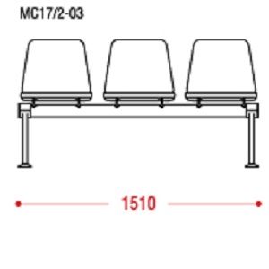 КФ Вектор Вуд БП трехместная секция 151х79х64 см