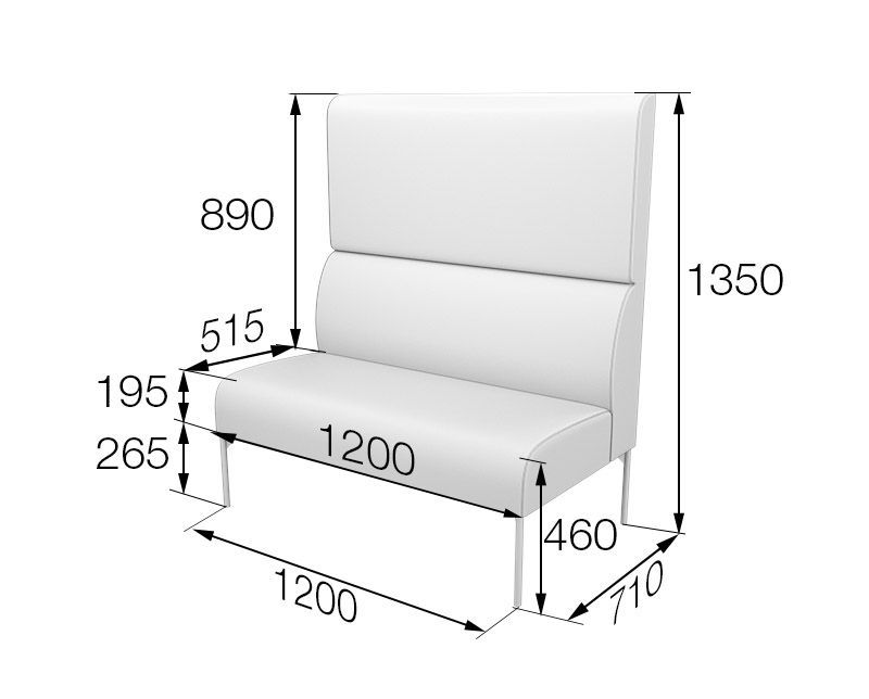Бридж Модуль 2-местный высокий (1200*710*1350)