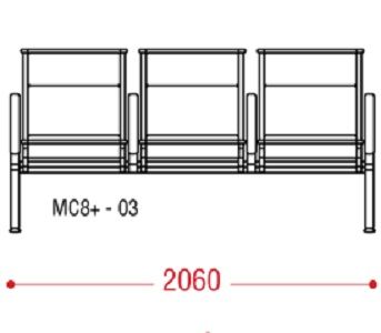 КФ AERO+ трехместная секция 206х92х67 см