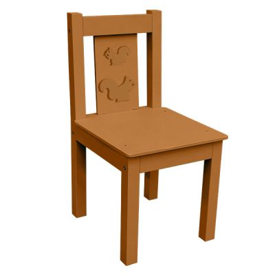 РК53 Стул детский из МДФ нерегулируемый коричневый (белки)