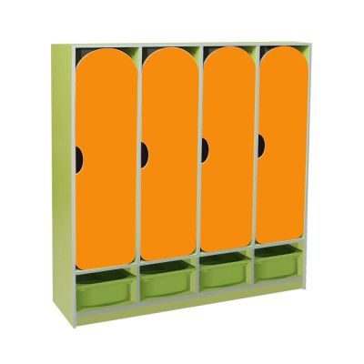 РК ШНД-32-К ШКАФ ДЕТСКИЙ (ЛДСП+МДФ) С КОНТЕЙНЕРАМИ