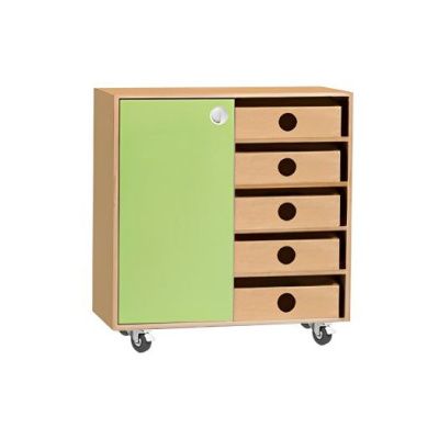 П/156 Тумба 7 Система хранения Лайм 650х450х1000