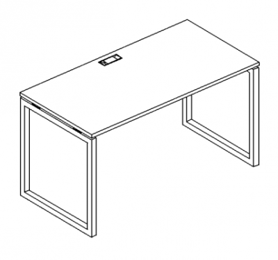 А4 4 005 Стол письменный м/к QUATTRO 160x60x75