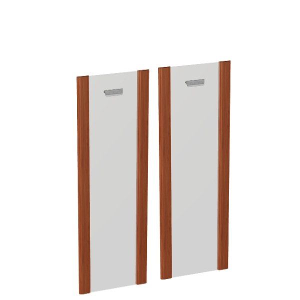 СТ8.4 Дверь стекло в рамке МДФ к широким стеллажам (2 шт) (428х16х1196)