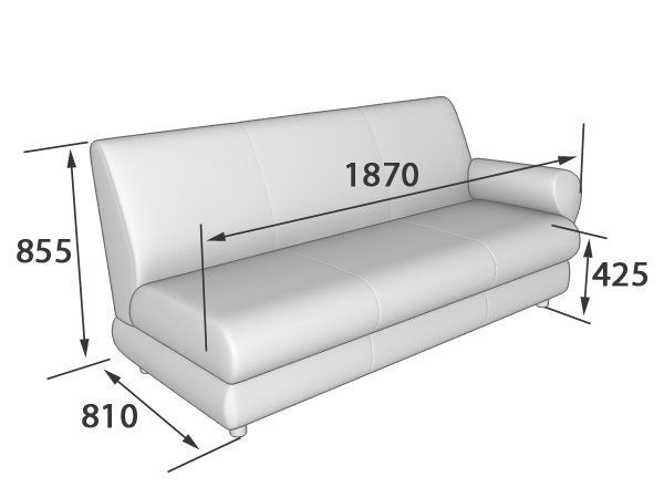 Матрикс Секция 3-местная с левым подлокотником (1860*800*855)