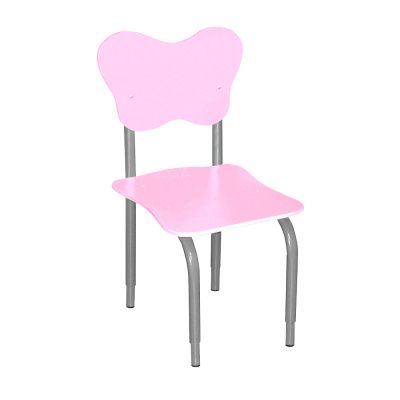 РК2 Стул детский на м/к регулируемый фигурный Розовый