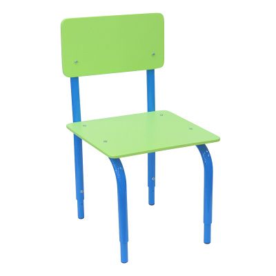 РК2.132 Стул детский на м/к регулируемый (каркас синий/лайм)