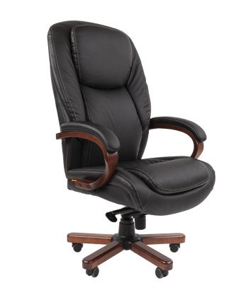ТП408 Кресло кожа/дерево