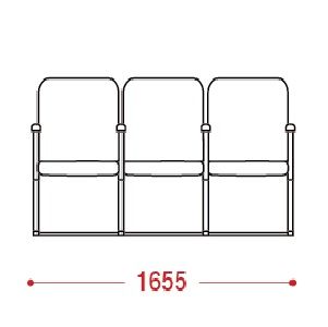 КФ Рим2М трехместная секция 165.5х90х65