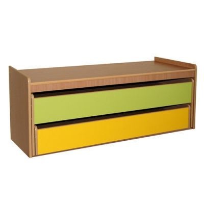 РК25 КРОВАТЬ ДЕТСКАЯ (ЛДСП)ДВУХЪЯРУСНАЯ В ТУМБЕ