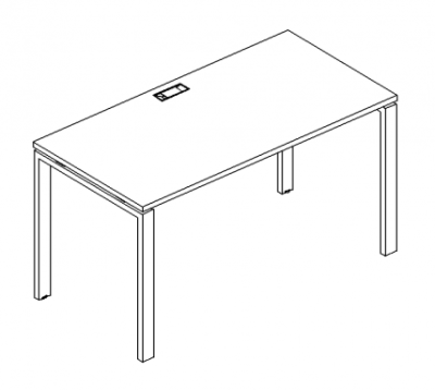 A4 2 004 Стол на м/к DUE (140x60x75)