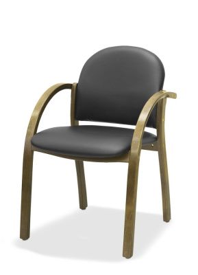 ЮН Джуно Стул для посетителей, экокожа/дерево