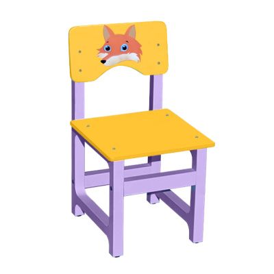 РК54.023 Стул детский МДФ нерегулируемый (лиса)